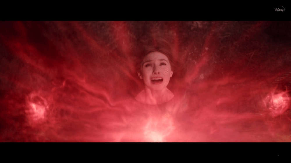 Warna sihir merah Wanda. (Dok. Marvel Studio/WandaVision)