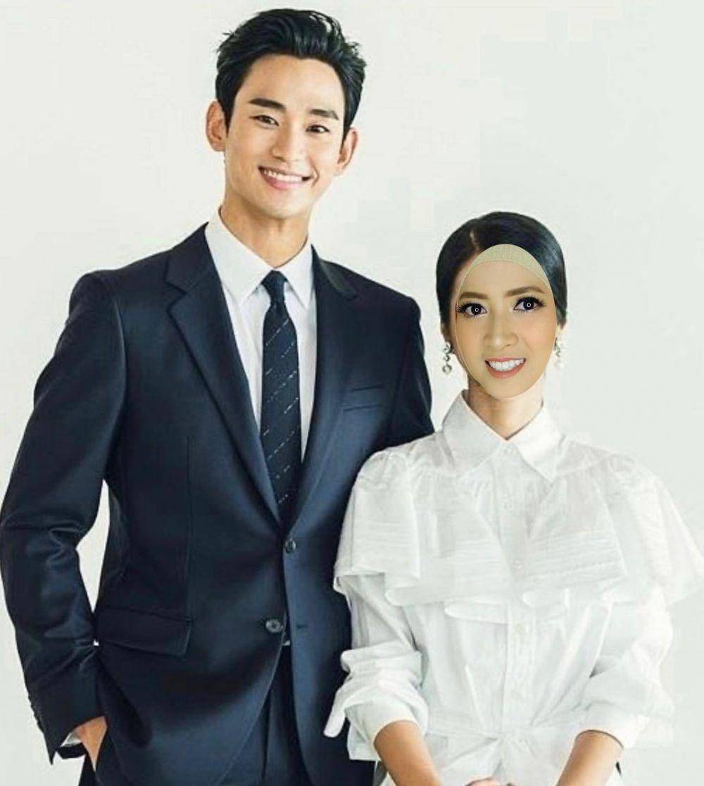 foto editan artis Indonesia jadi pasangan artis Korea (instagram.com/chikajessica88)