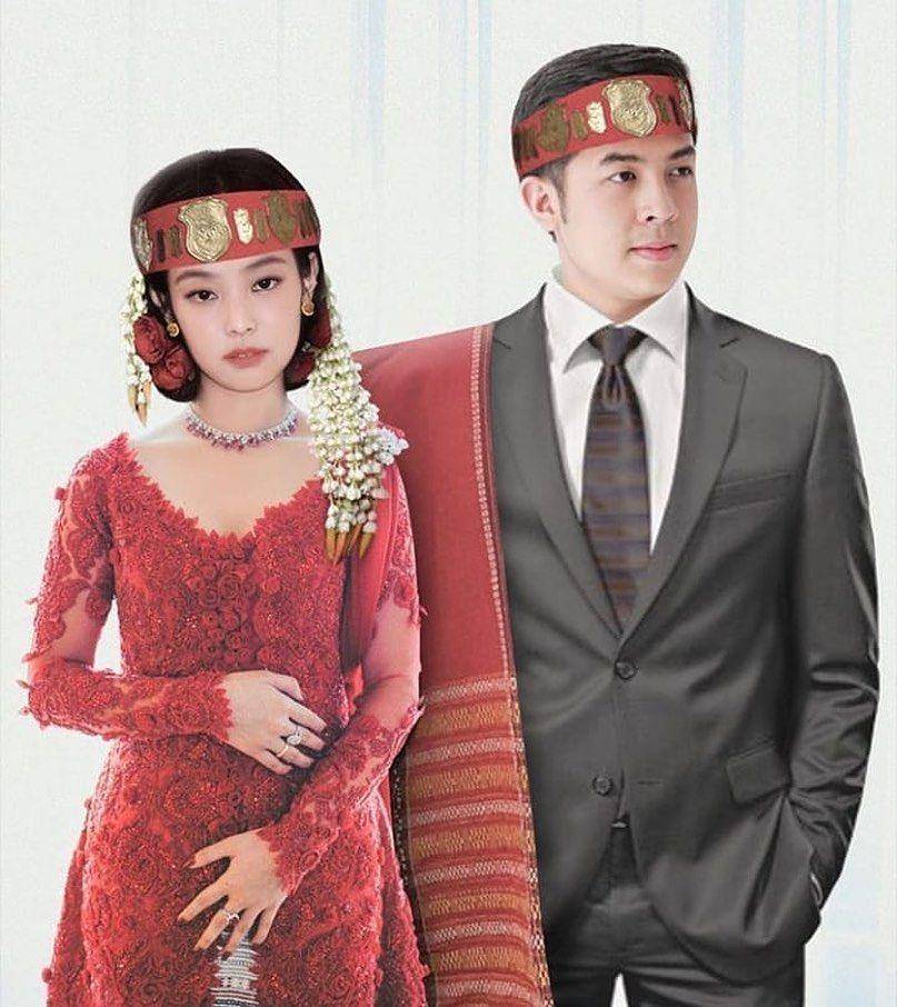 foto editan artis Indonesia jadi pasangan artis Korea (instagram.com/jeromepolin)