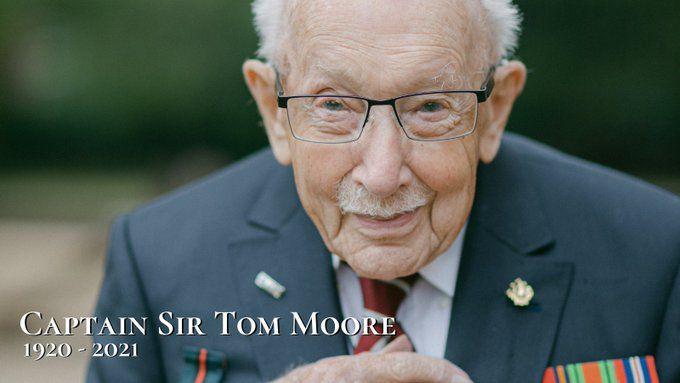 Pemakaman Sir Tom Moore Dilakukan dengan Penghormatan Militer