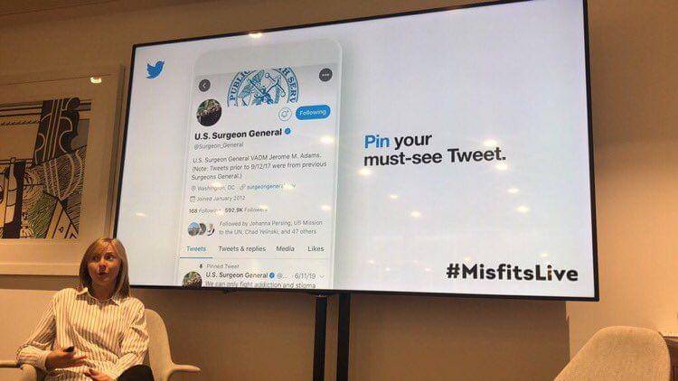 Katy Minshall, Kepala kebijakan publik Twitter untuk Inggris Raya. (Twitter.com/Hannah Brennan)