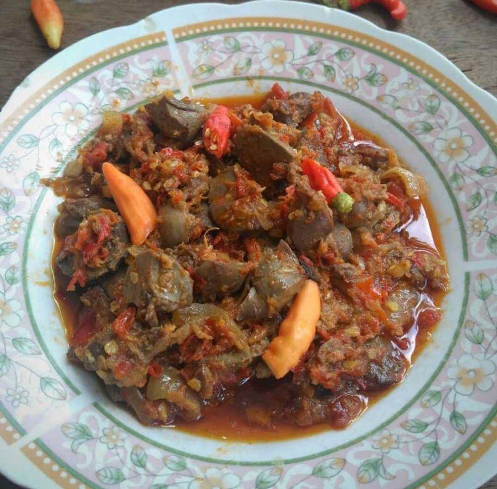 Ilustrasi jantung ayam bumbu balado (instagram.com/nisaulfa_)
