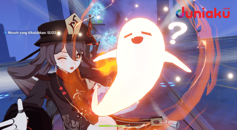 Ultimate skill Hu Tao. duniaku.com/Adhitya Daniel