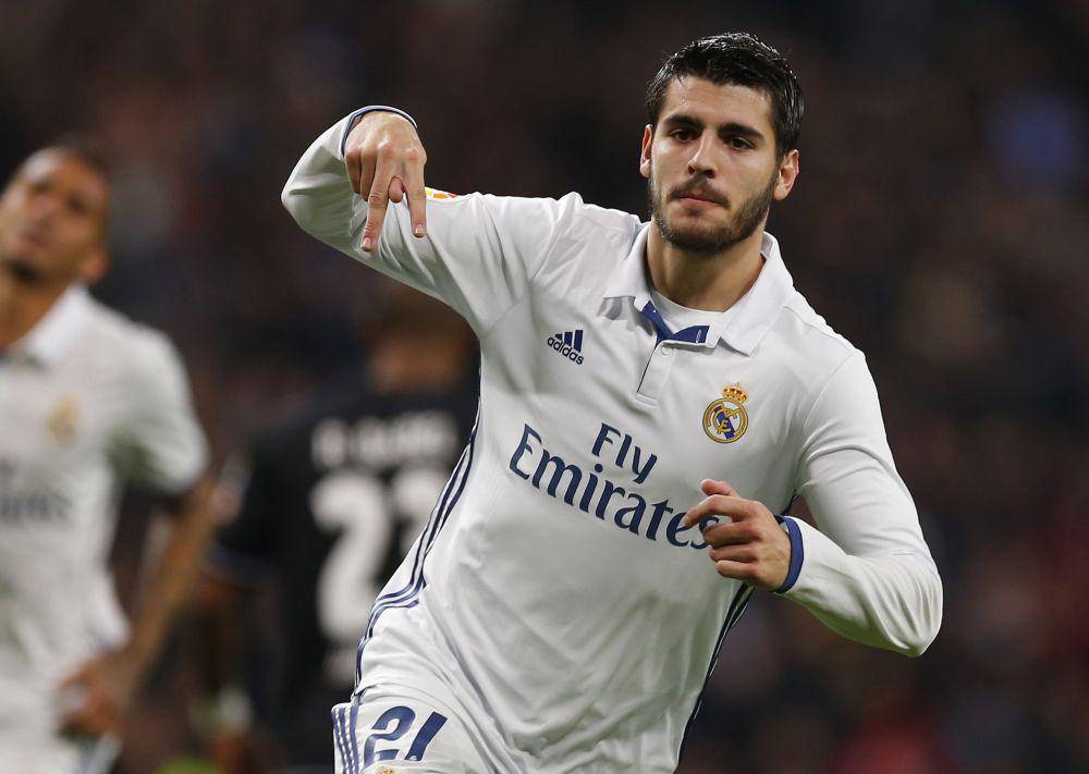 Alvaro Morata saat masih membela Real Madrid (apnews.com)