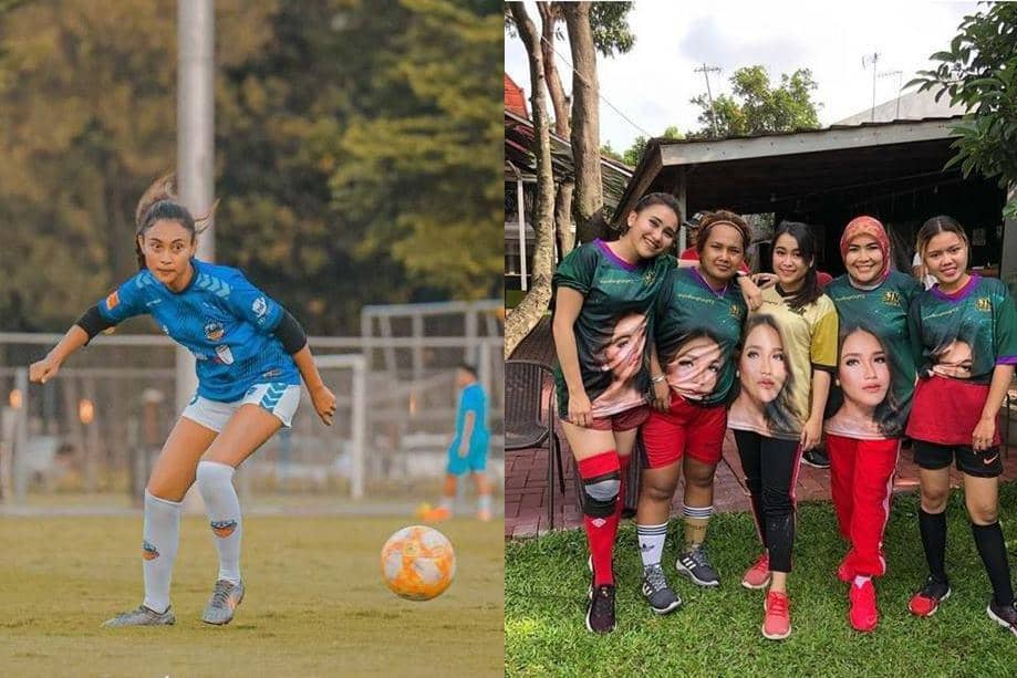 Duo Penyanyi, 9 Adu Gaya Ayu Ting Ting dan Novia Bachmid Bermain Bola