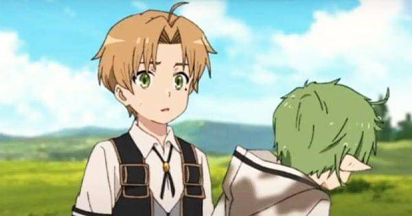 Rudeus bertemu dengan Slyph untuk pertama kalinya ( Dok. Studio Bind / Mushoku Tensei )