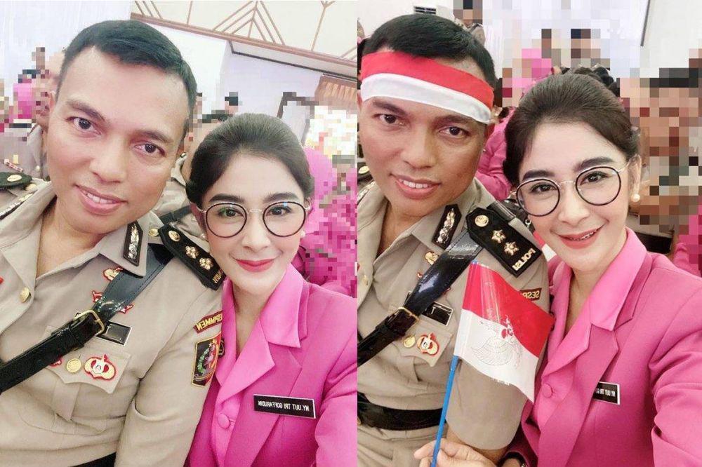 Istri Perwira Menengah Polri, 9 Pesona Uut Kenakan Seragam Bhayangkari