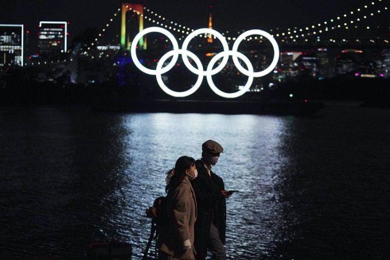 Ilustrasi olimpiade Tokyo yang akan diselenggarakan tanpa penonton luar negeri. Japantoday/AP