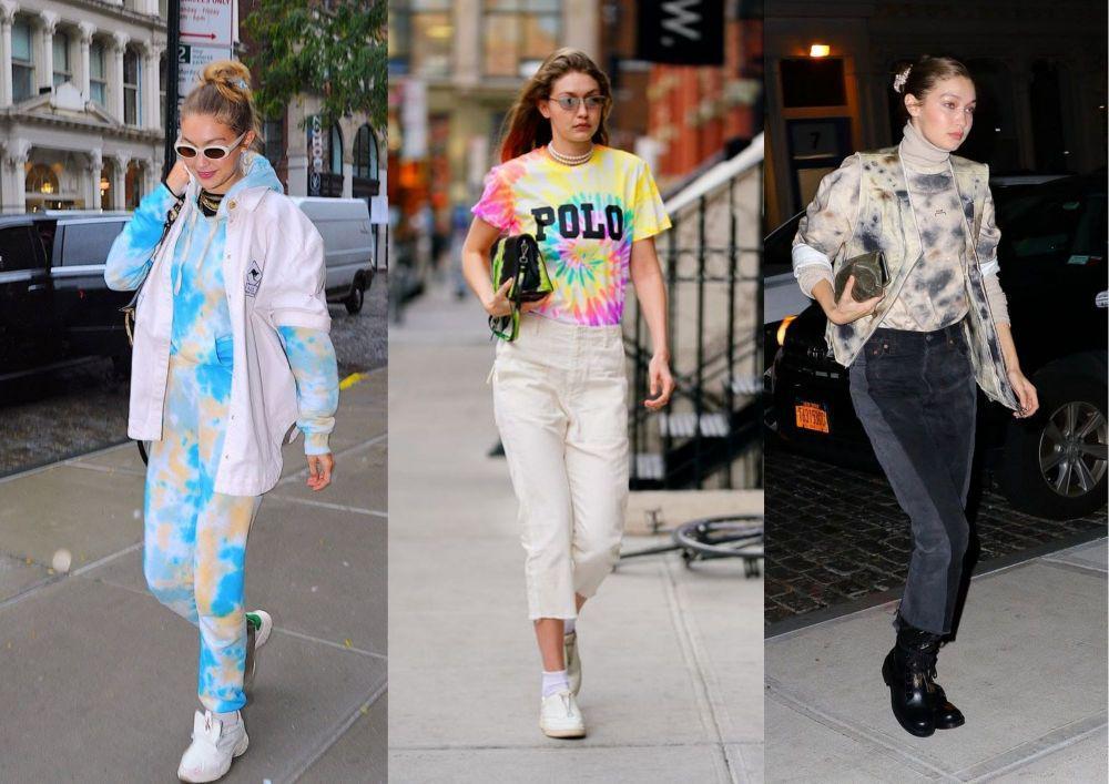 10 ide mix and match outfit tie dye ala gigi hadid