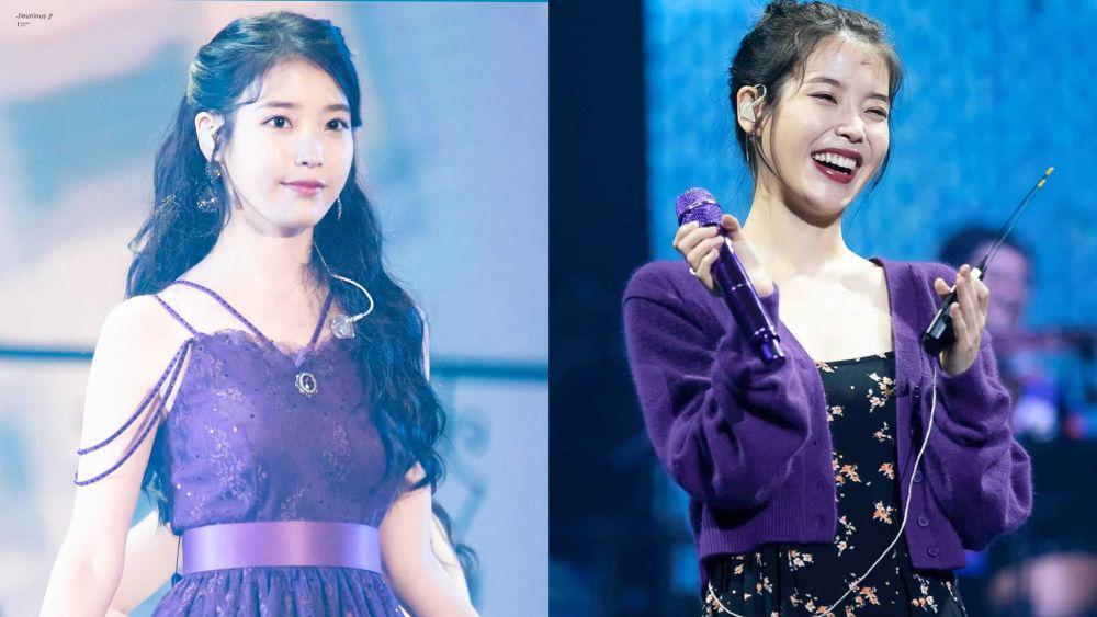 Comeback dengan Album LILAC, 10 Potret Memikat IU dengan Outfit Ungu