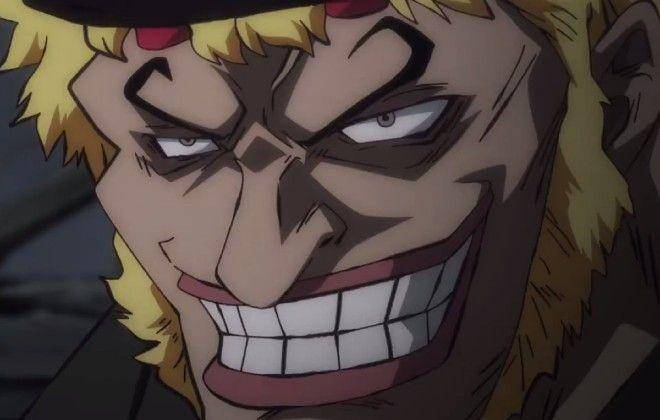 Salah satu wajah yang ditiru Kurozumi Higurashi mirip Shiki. (Dok. Toei Animation/One Piece)