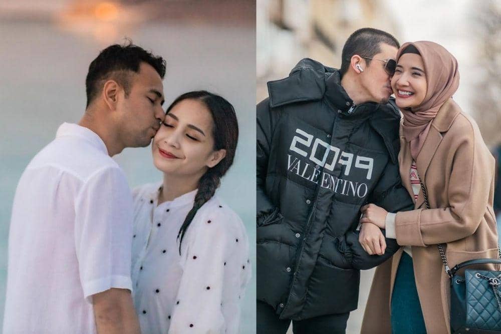 Ada Raffi Ahmad, Ini 10 Potret Romantis Artis Pria Cium Sang Istri