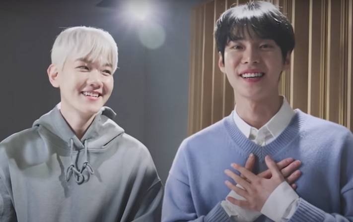 Baekhyun EXO dan Doyoung NCT (YouTube.com/Stone Music Entertainment)