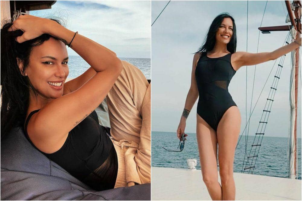 10 Potret Sophia Latjuba saat di Laut, Body Goals-nya Bikin Minder