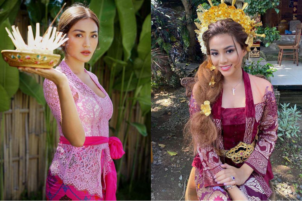 11 Potret Memesona Aktris Indonesia Saat Kenakan Busana Adat Bali