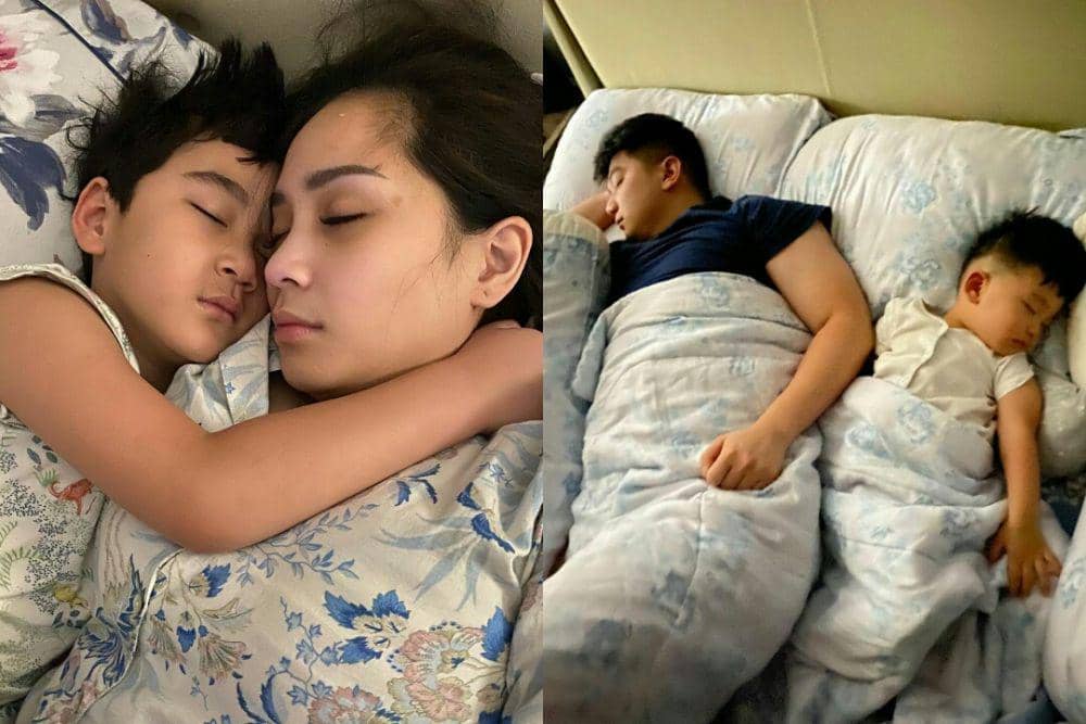 Apa Adanya, 10 Momen Sederhana Para Artis Tidur Bareng Anak