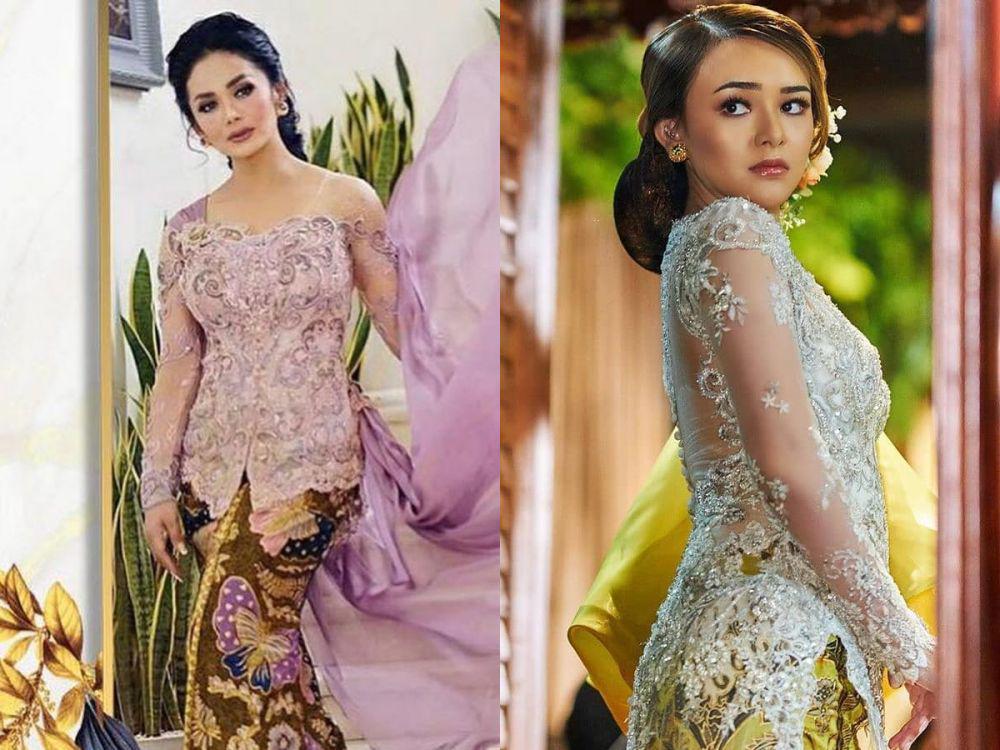 Potret artis saat kenakan kebaya karya anne avantie