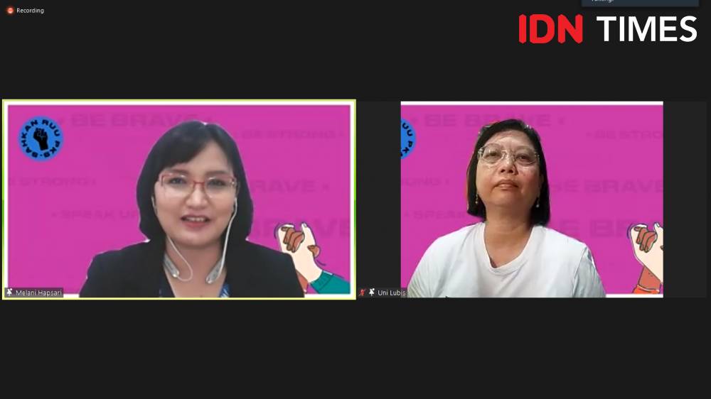 Journalis Workshop: Indonesia Darurat Kekerasan Seksual dan Pentingnya Pengesahan RUU PKS untuk Melindungi Warga Negara Indonesia Dari Kekerasan Seksual, The Body Shop®️ Indonesia: Semua Peduli, Semua Terlindungi Sahkan RUU PKS. 20 Maret 2021. IDN Times/M. Tarmizi Murdianto