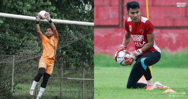 Kiper Persija Jakarta, Andritany Ardhiyasa - Kiper PSM Makasssar, Hilman Syah (Instagram.com/persija - Instagram.com/psm_makassar)