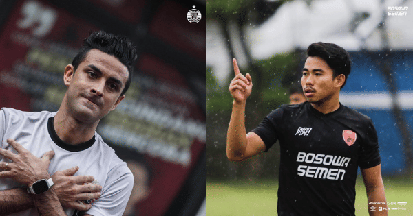 Bek Persija Jakarta, Otavio Dutra - Bek PSM Makasssar, Nurhidayat Haji Haris (Instagram.com/persija - Instagram.com/psm_makassar)