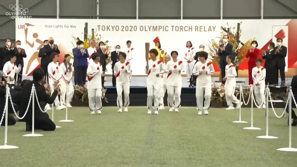 Pawai obor Olimpiade Tokyo 2020 hari pertama di Fukushima, Jepang (Tangkap layar https://tokyo2020.org/)