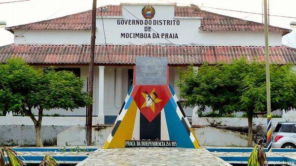 Kantor pemerintahan kota Mocimboa da Praia, Mozambik. (Twitter.com/Jasminechic00)