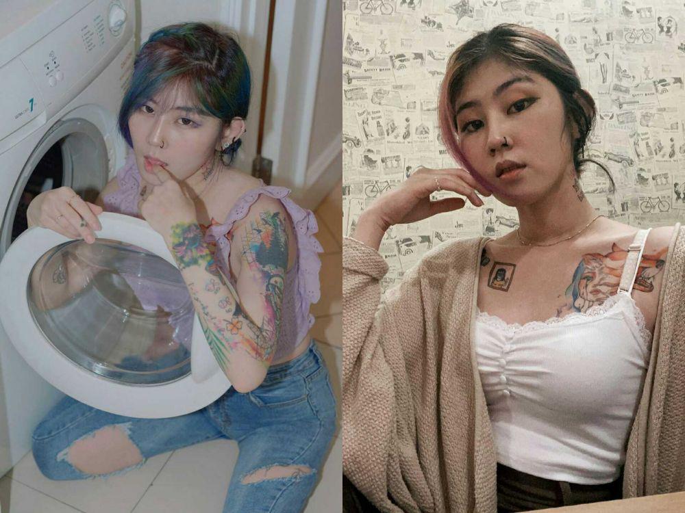 Bikin Gagal Fokus, 9 Potret Listy Chan Ekspos Tato di Tubuhnya