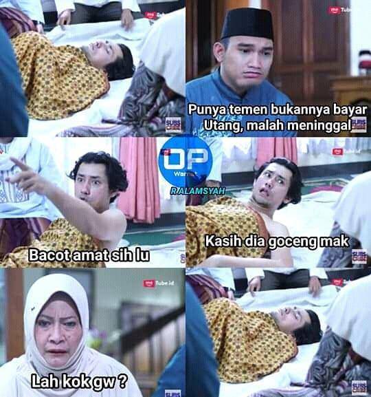 Meme keinginan terakhir di sinetron azab. (instagram.com/komersial.beract)