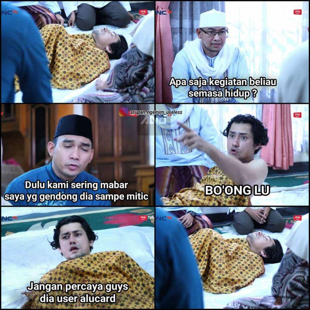 Meme keinginan terakhir di sinetron azab. (instagram.com/asupan_ngemim_useless)