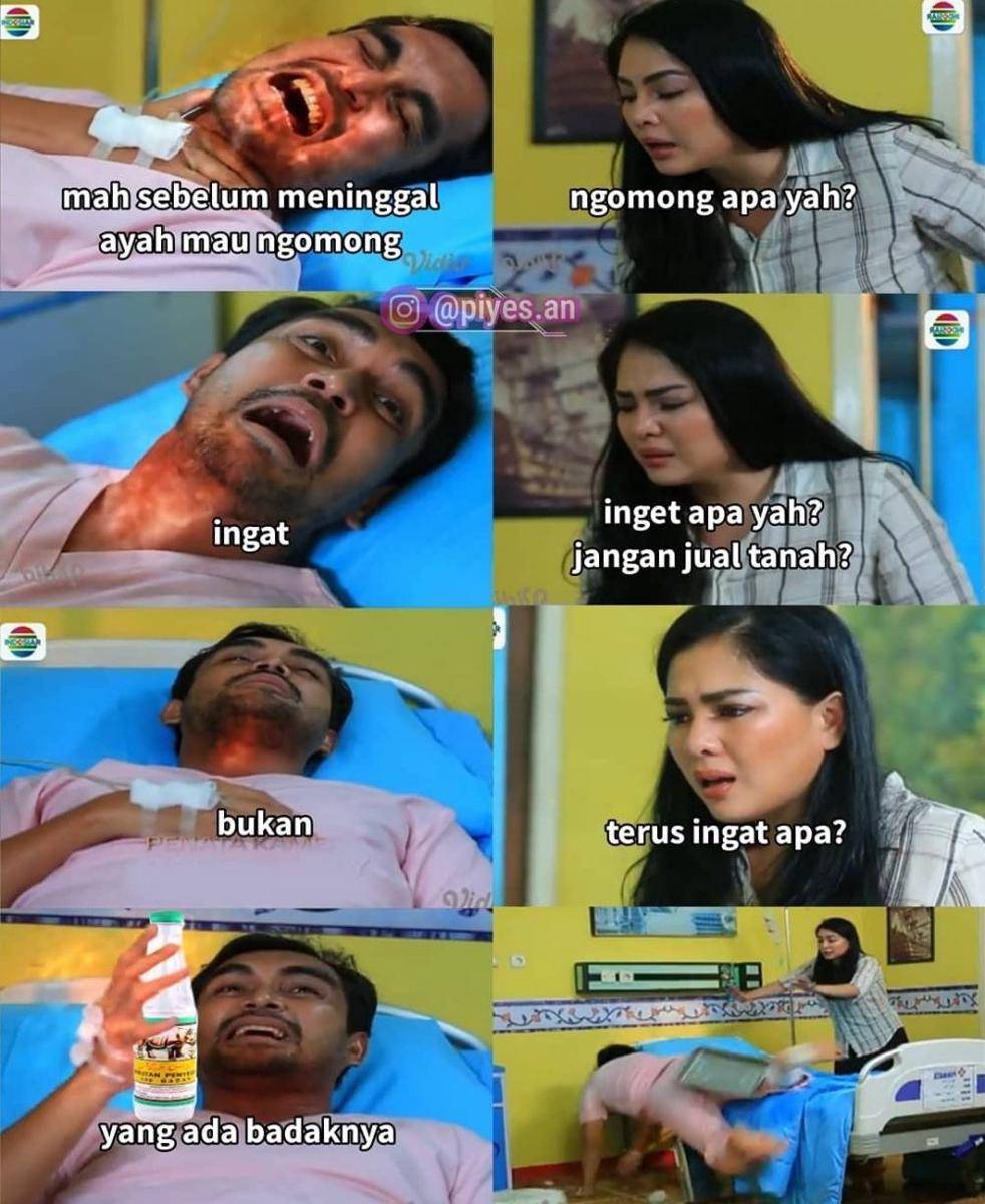 Meme keinginan terakhir di sinetron azab. (instagram.com/piyes.an)