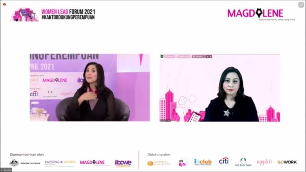Wulan Tilaar, Vice Chairwoman Martha Tilaar Group dalam acara Women Lead Forum 2021 yang diselenggarakan oleh Magdalene.co. 7 April 2021. IDN Times/M. Tarmizi Murdianto