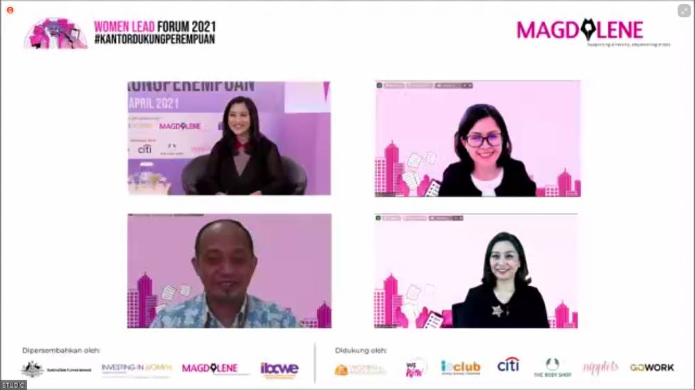 Acara Women Lead Forum 2021 yang diselenggarakan oleh Magdalene.co. 7 April 2021. IDN Times/M. Tarmizi Murdianto