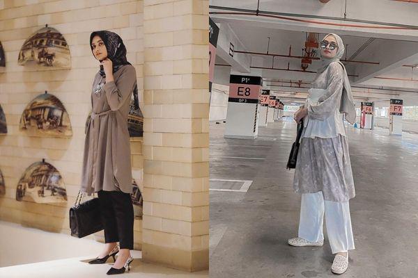 12 Gaya Outfit Selebgram Shella Alaztha dengan Tunik, Kekinian Abis!