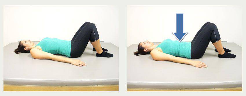 Gerakan pelvic tilts. choc.org