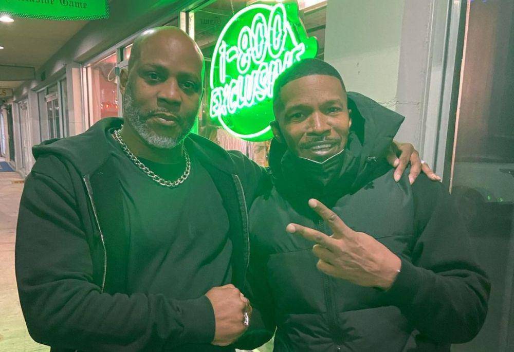 Rapper DMX (kiri) bersama aktor Hollywood Jamie Foxx (kanan) Instagram.com/iamjamiefoxx