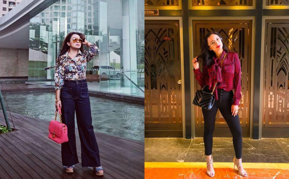 10 Style Mayangsari Vs Tata Cahyani, Sosialita Hits Gaya bak Anak Muda