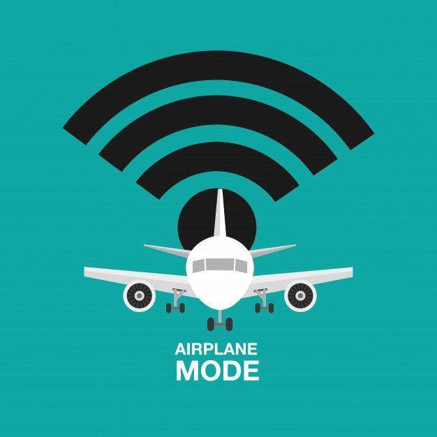 ilustrasi airplane mode (freepik.com/gstudioimagen)