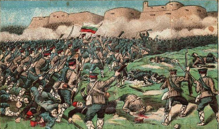 lukisan tentara Bulgaria di Pengepungan Lozengrad selama Perang Balkan (1914) (wikimedia.org)
