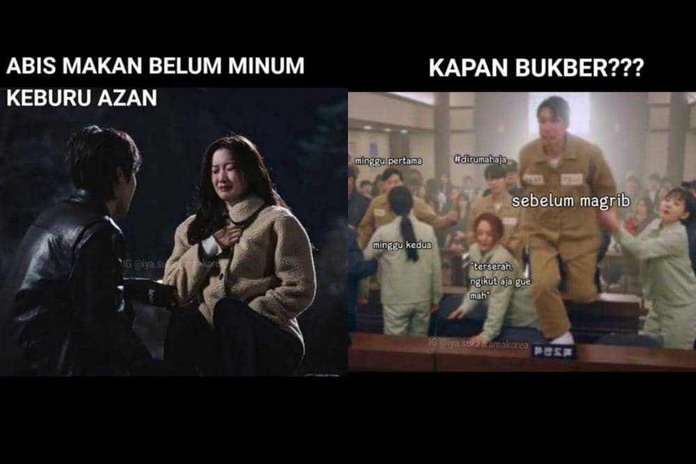 10 Meme Drama Korea soal Puasa Ramadan Ini Kocak Abis, Relate Banget!