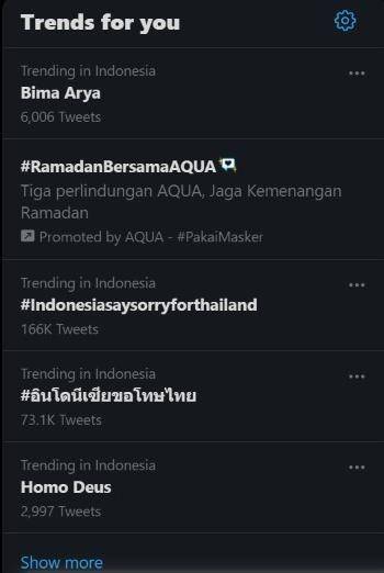 Bima Arya trending topic di Twitter (Dok.IDN Times/tangkap layar Twitter)