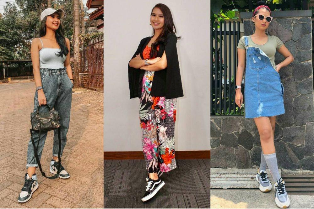 9 OOTD ala Soraya Rasyid dengan Sneakers, Cocok untuk Beragam Gaya!