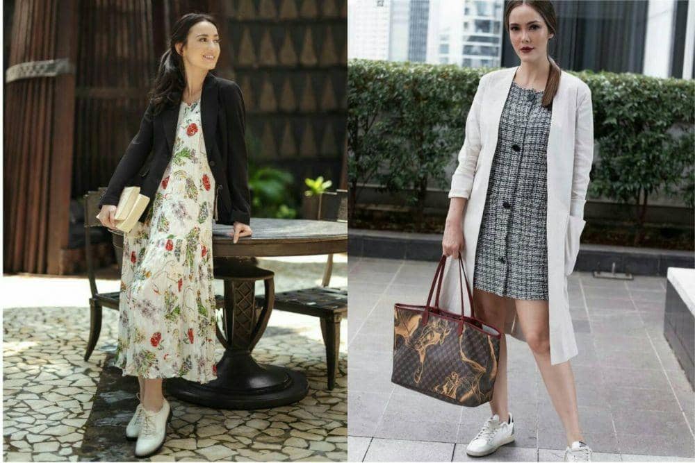 9 Adu Gaya Julie Estelle vs Cathy Sharon, 2 Saudara Kompak Fashionable