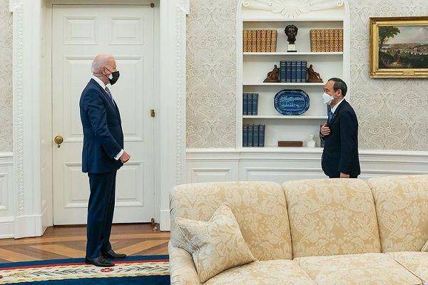 Presiden Amerika Serikat, Joe Biden, menerima kunjungan dari Perdana Menteri Jepang, Yoshihide Suga, pada hari Jumat, 16 April 2021, waktu setempat. (Instagram.com/potus)