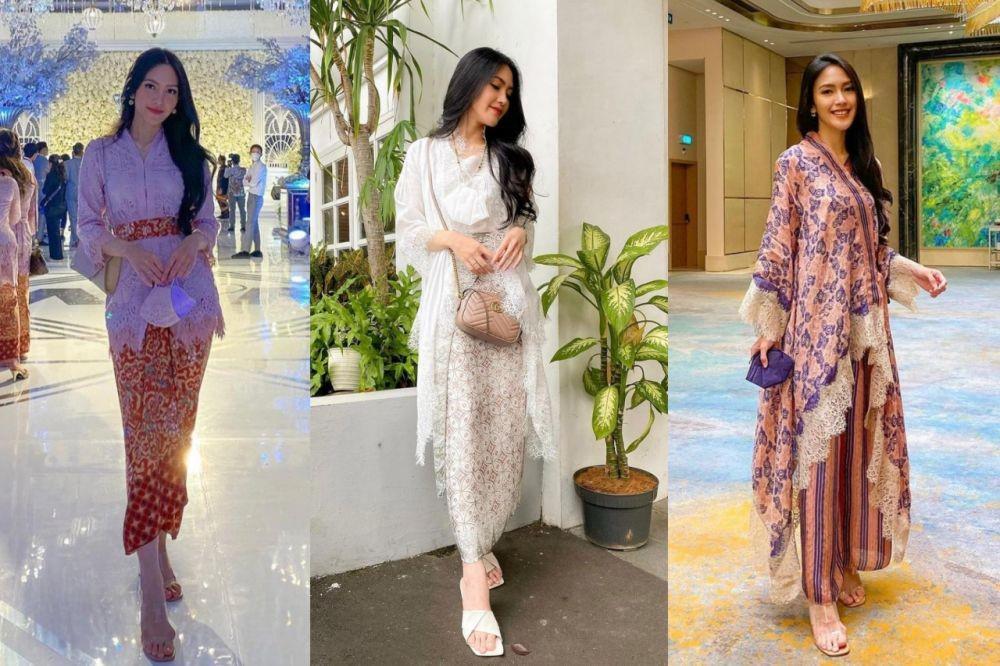 10 OOTD Kondangan ala Penyanyi Deanda Puteri, Ada Kaftan hingga Kebaya