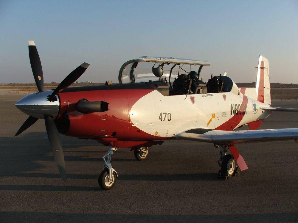 Pesawat latih buatan Israel, T-6. twitter.com/ElbitSystemsLtd