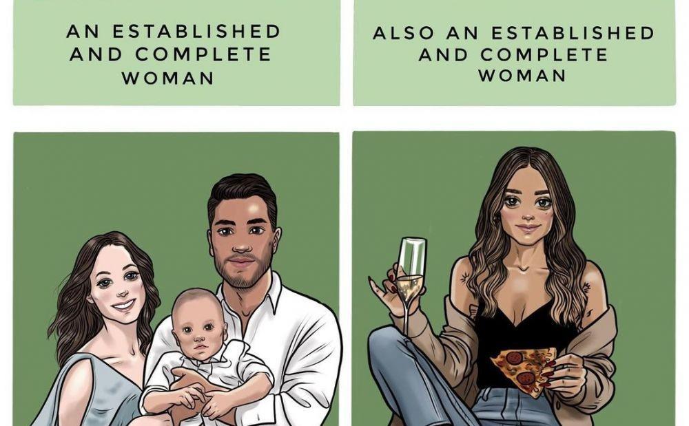 10 Ilustrasi Kekuatan Perempuan Lawan Stigma, Hebat Apa pun Pilihanmu!
