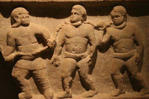 Slab Relief Budak Romawi. (ancient.eu)