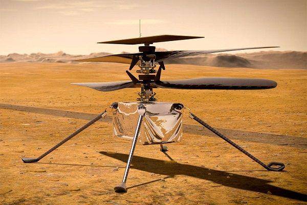 Helikopter Ingenuity digunakan oleh NASA untuk menjalankan misi luar angkasa di planet Mars. (Twitter.com/IngenuityNasa)
