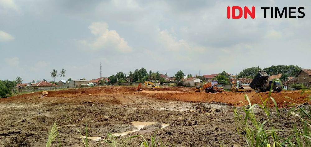 Proyek pembangunan livi plaza di Rajabasa Nunyai Bandar Lampung (IDN Times/Silviana)