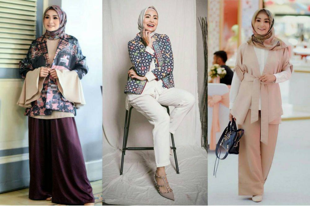 9 Inspirasi OOTD Hijab ala Soraya Larasati, Tampak Auto Elegan!